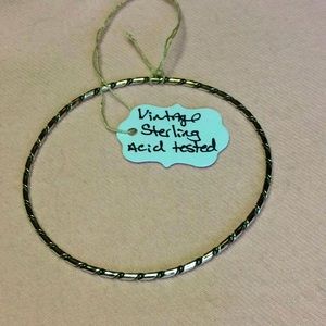 FINAL SALE PRICE Vintage Sterling Silver Spiral Bangle Bracelet